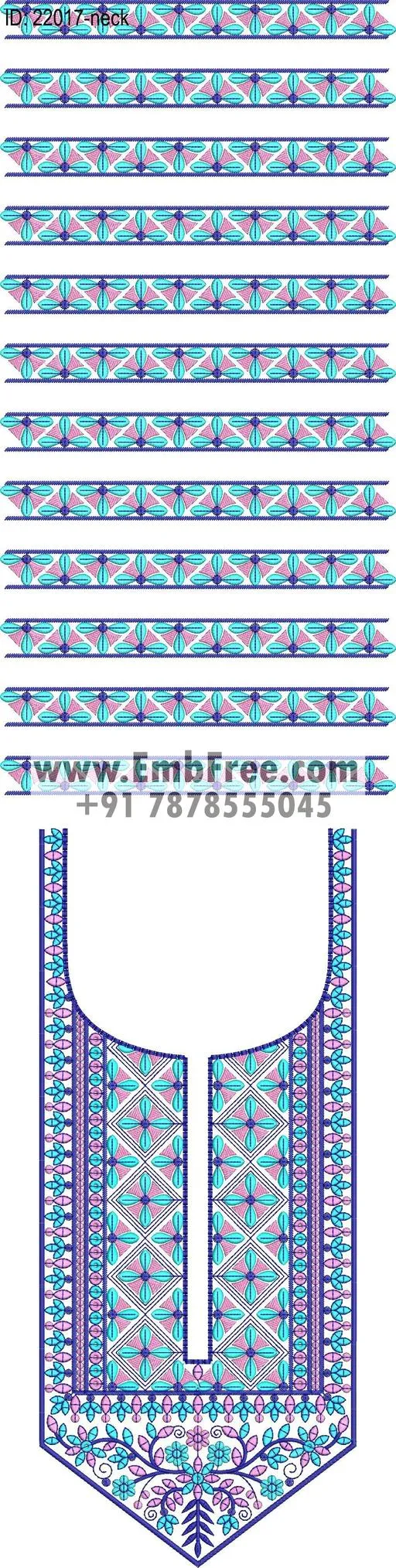 neck embroidery design-ID:22017