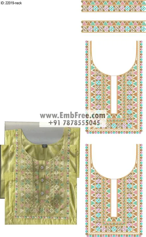 Embroidery Designs for dress id:22019