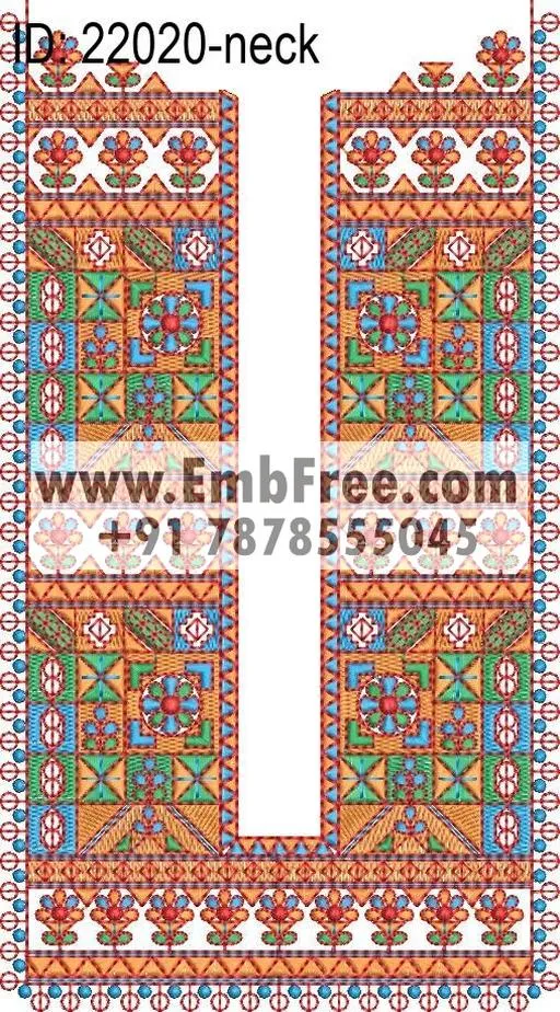 neck embroidery design-ID:22020