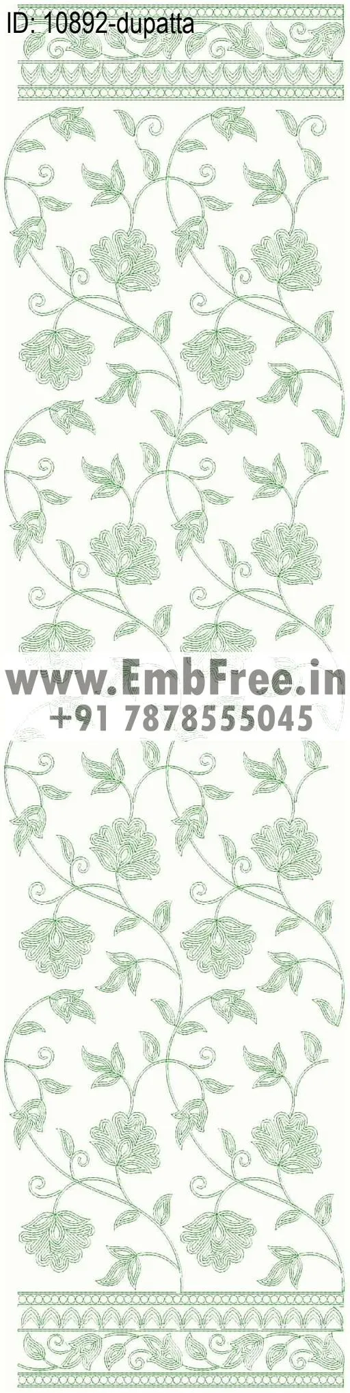 dupatta embroidery design