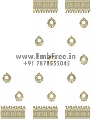 Embroidery designs for Saree pallu skatt thumbnail 2
