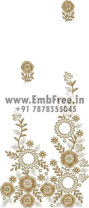 Embroidery designs for Saree pallu skatt thumbnail 2