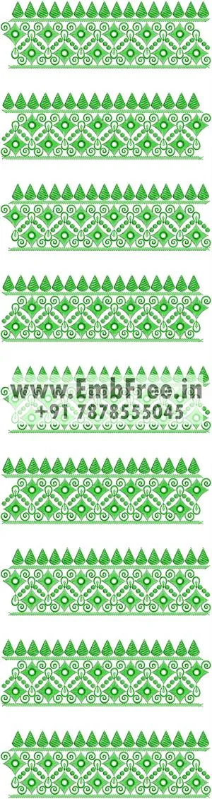 Embroidery designs for Saree pallu skatt