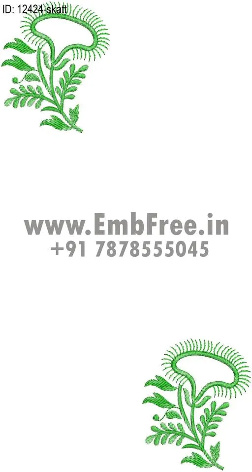 saree pallu skatt embroidery designs thumbnail 2