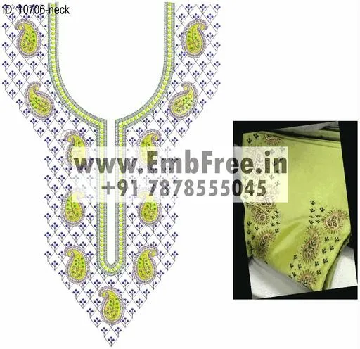 neck embroidery design
