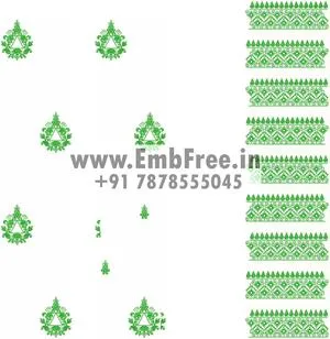 Embroidery designs for Saree pallu skatt-ID:9125